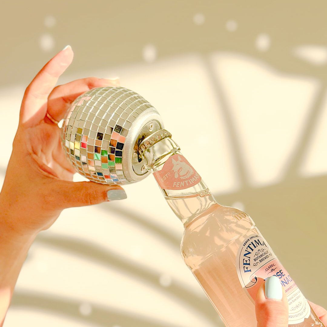 Destapador de botellas mini bola disco