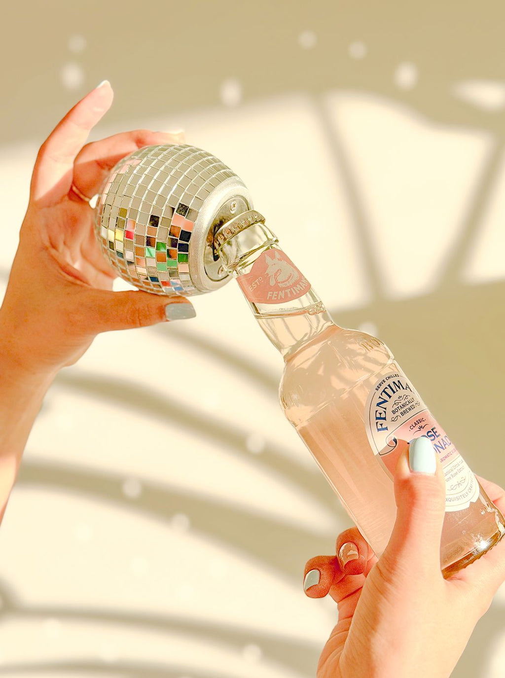 Destapador de botellas mini bola disco