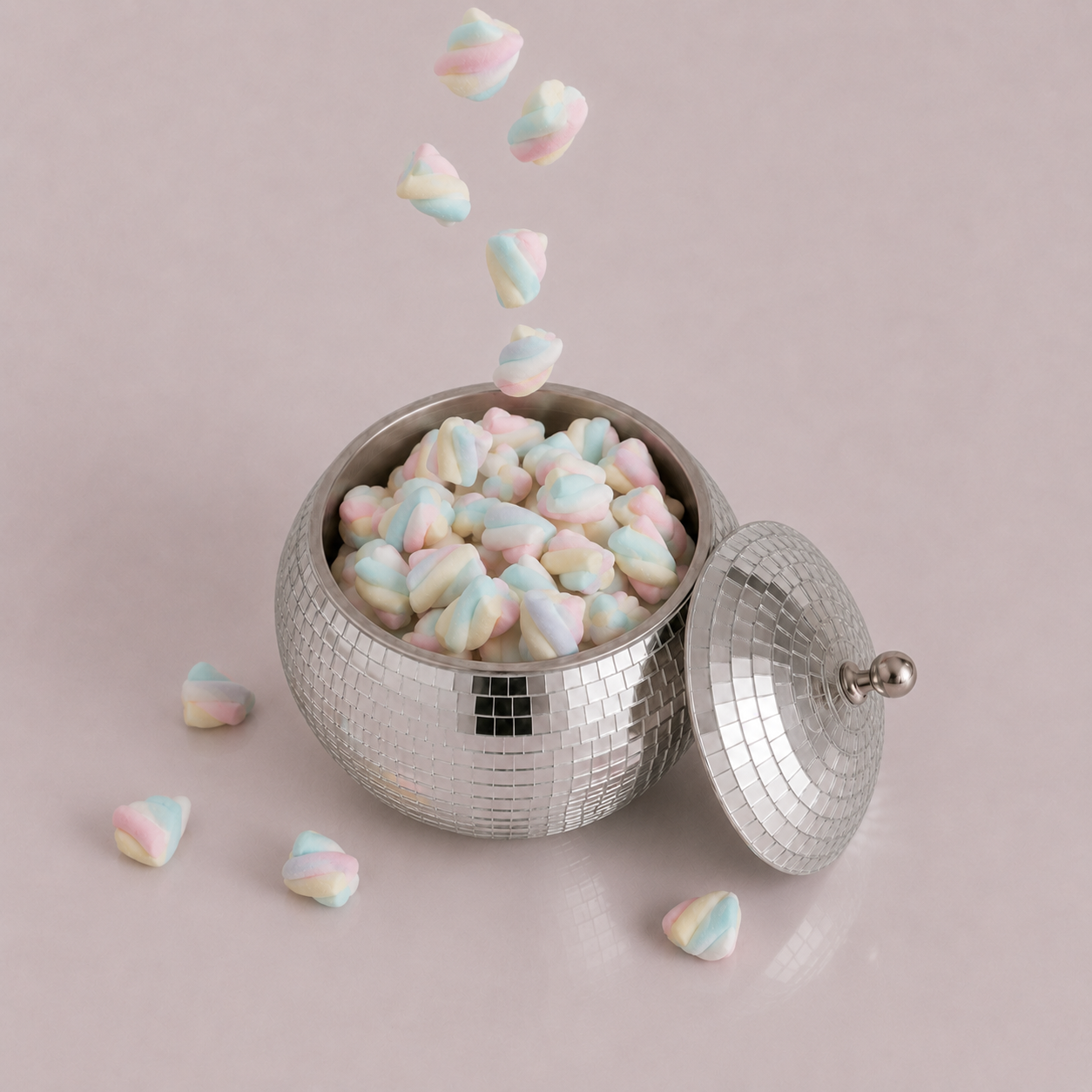 Hielera con marshmallow 