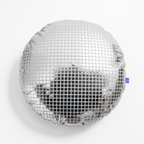 Cojín decorativo disco 35cm silver