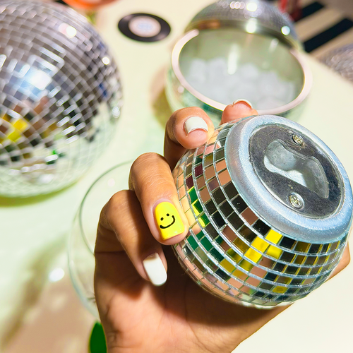 Destapador de botellas mini bola disco
