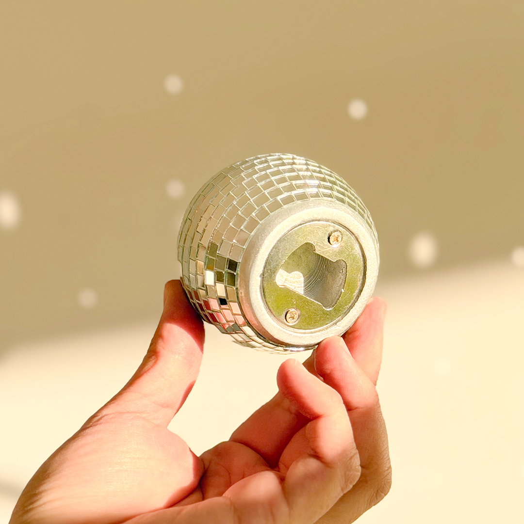 Destapador de botellas mini bola disco